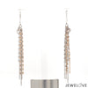 Japanese 5 Line Platinum Fantasy Light Weight Earrings with Rose Gold for Women JL PT E 1369