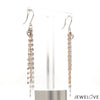 Japanese 5 Line Platinum Fantasy Light Weight Earrings with Rose Gold for Women JL PT E 1369