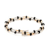 Japanese Platinum Rose Gold with Black Beads Nazariya / Nazariye Bracelet for Kids JL PTB 1230