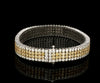 18K Gold White & Fancy Natural Yellow Diamond Bracelet JL AUB 101