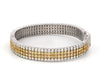 18K Gold White & Fancy Natural Yellow Diamond Bracelet JL AUB 101