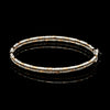 Japanese 2-row Platinum & Rose Gold Bracelet for Women with Diamond Cut Balls JL PTB 1227