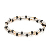 Japanese Platinum Rose Gold with Black Beads Nazariya / Nazariye Bracelet for Kids JL PTB 1230