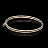 Japanese 2-row Platinum & Rose Gold Bracelet for Women with Diamond Cut Balls JL PTB 1227