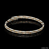 Japanese 2-row Platinum & Rose Gold Bracelet for Women with Diamond Cut Balls JL PTB 1227