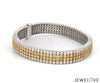 18K Gold White & Fancy Natural Yellow Diamond Bracelet JL AUB 101