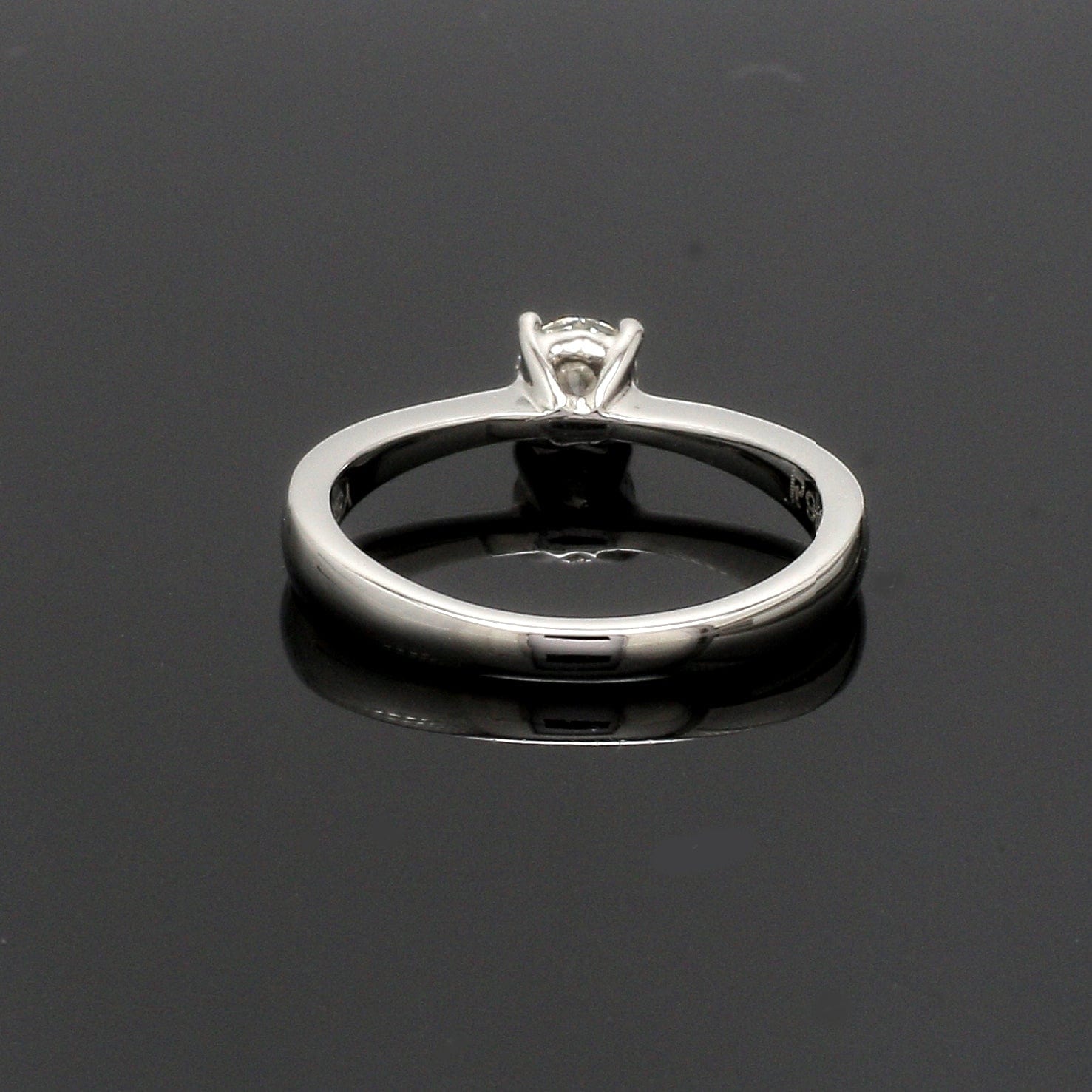 Jewelove™ Rings VS J / Women's Band only 0.30 cts Solitaire Platinum Ring JL PT RS RD 117