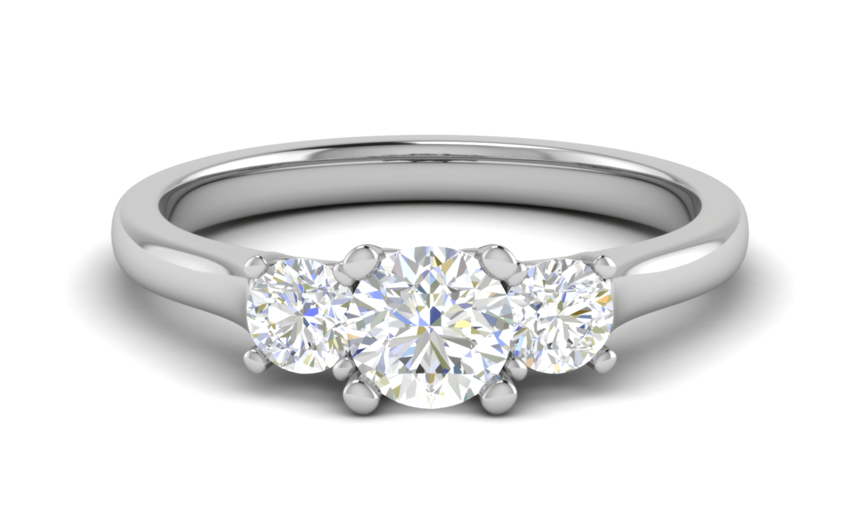 Jewelove™ Rings J VS / Women's Band only 0.50 cts Solitaire Platinum Diamond Ring JL PT R3 RD 168