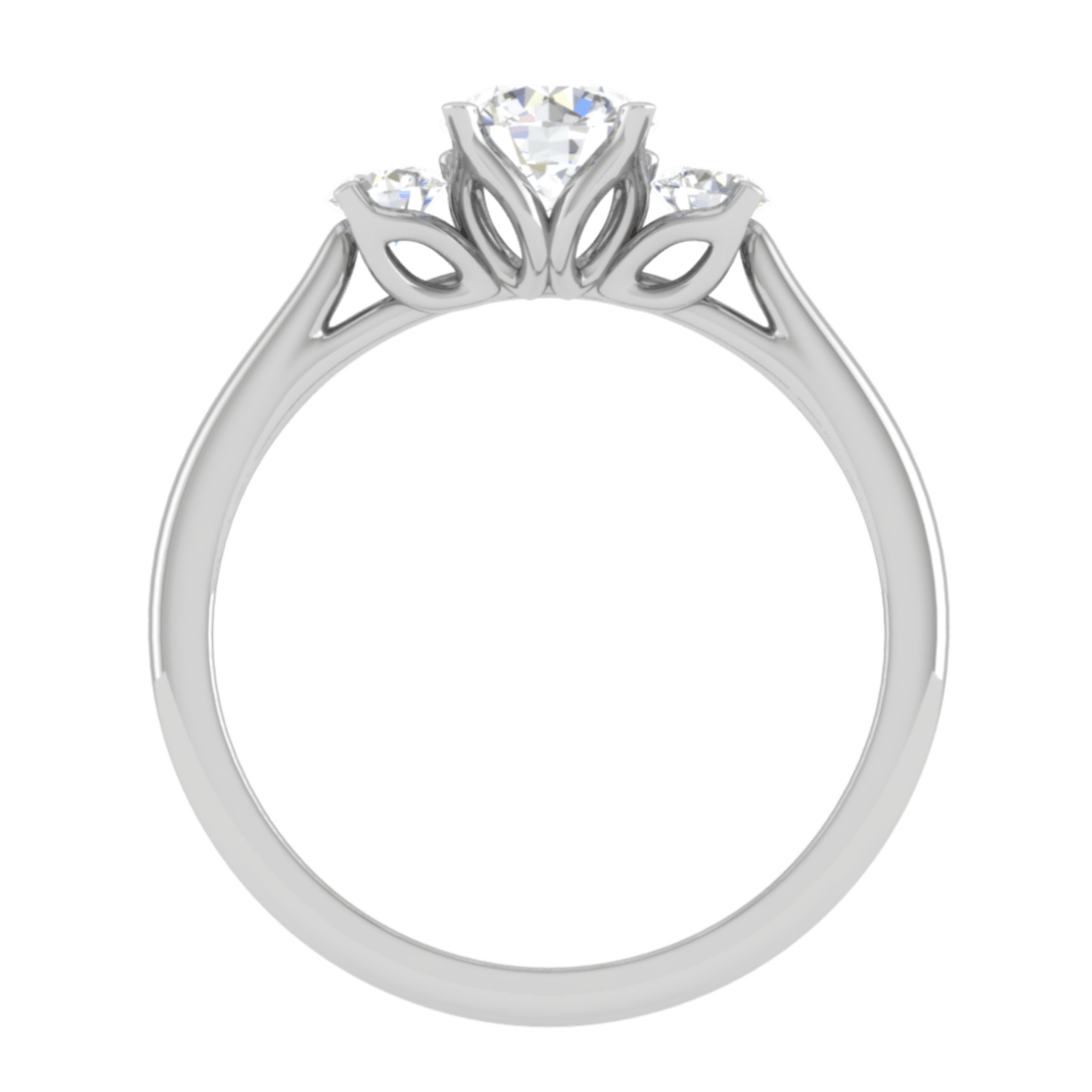 Jewelove™ Rings J VS / Women's Band only 0.50 cts Solitaire Platinum Ring JL PT R3 RD 155