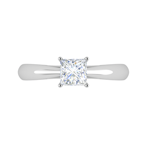 Jewelove™ Rings VS I / Women's Band only 0.70 cts Princess Cut Solitaire Platinum Diamonds Ring JL PT RS PR 156