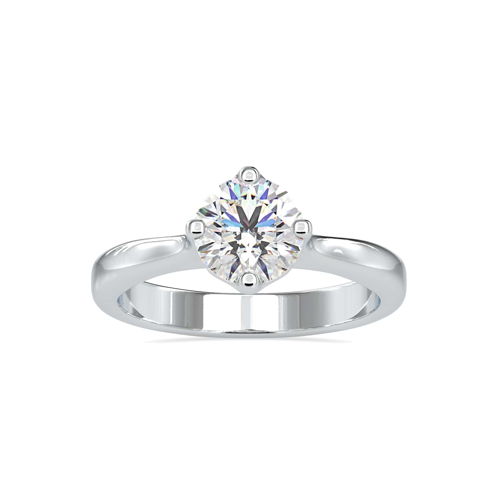 Jewelove™ Rings Women's Band only / VS J 0.70cts. Solitaire Platinum Engagement Ring JL PT 0130-B