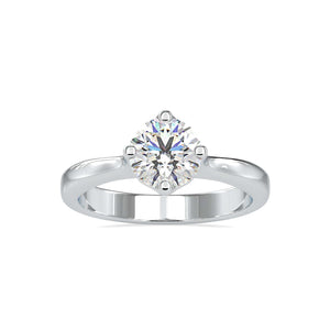 Jewelove™ Rings Women's Band only / VS J 0.70cts. Solitaire Platinum Engagement Ring JL PT 0130-B