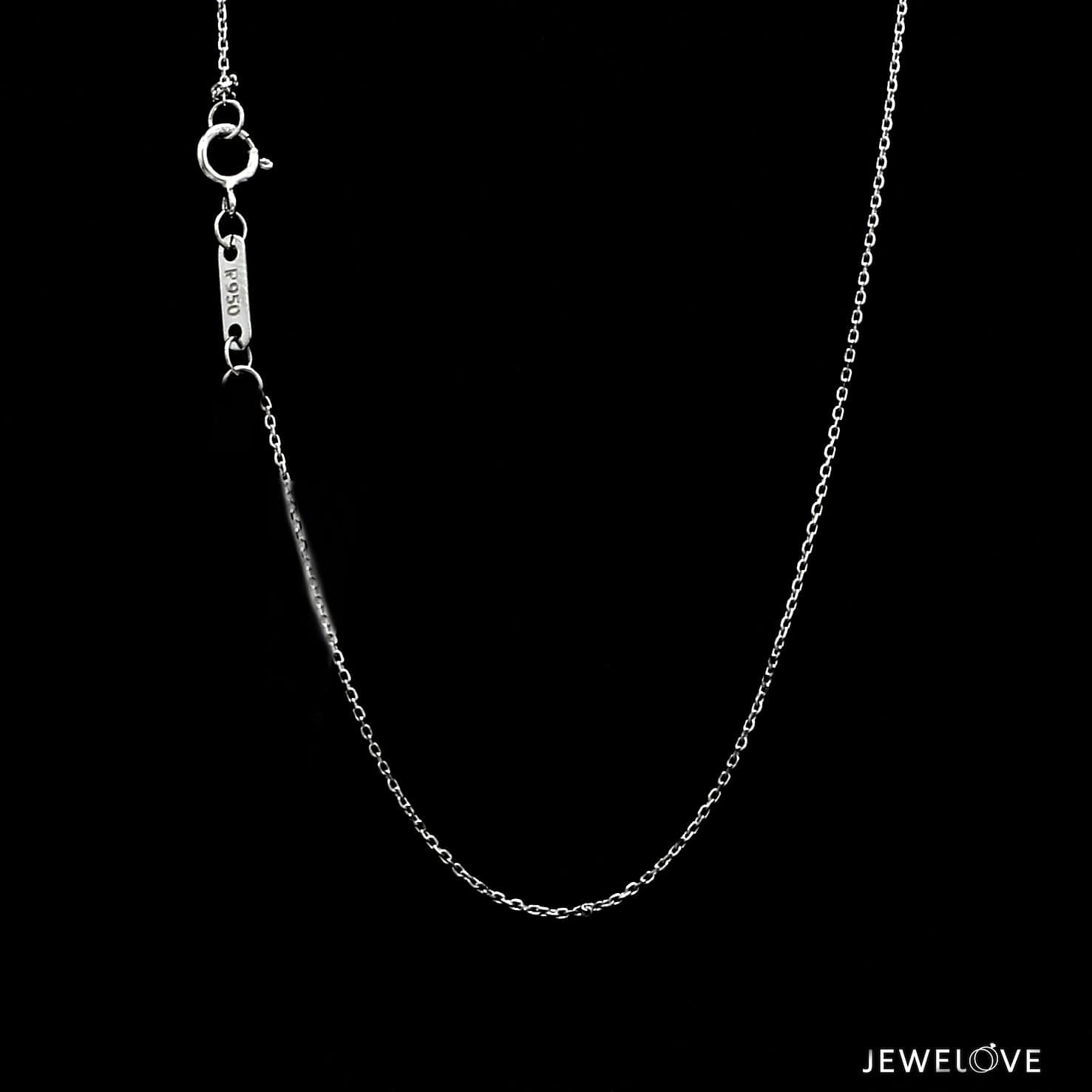 Jewelove™ Chains 0.75mm Platinum Cable Chain for Women JL PT CH 1215-A