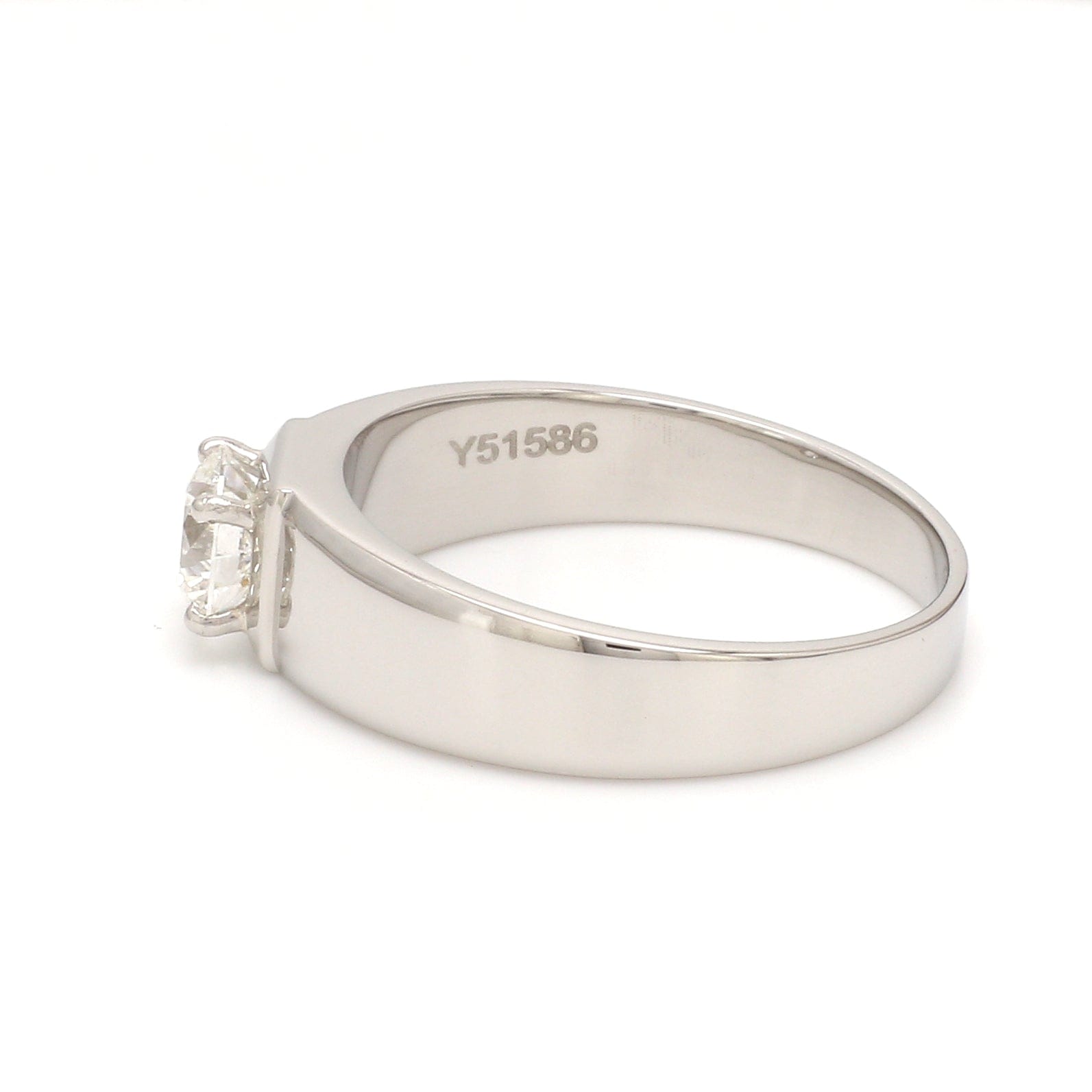 Jewelove™ Rings Women's Band only / VS J 1.00 Carat Solitaire Platinum for Men Ring JL PT 1237-C