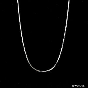 Jewelove™ Chains 18 inches 1.25mm Designer Japanese Platinum Chain for Women JL PT CH 1123-A