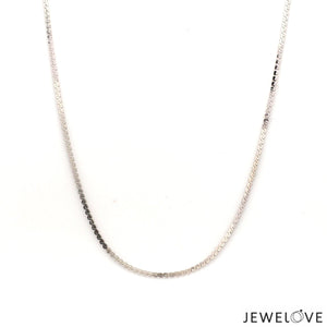 Jewelove™ Chains 18 inches 1.25mm Designer Japanese Platinum Chain for Women JL PT CH 1123-A