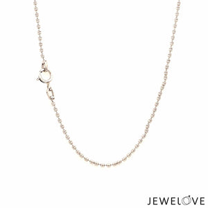 Jewelove™ Chains 1.25mm Designer Platinum Balls Chain JL PT CH 1117