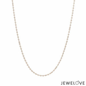 Jewelove™ Chains 1.25mm Designer Platinum Balls Chain JL PT CH 1117