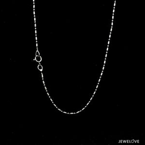 Jewelove™ Chains 18 inches 1.25mm Japanese Platinum Chain for Women JL PT CH 1116-A