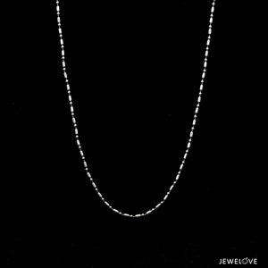 Jewelove™ Chains 18 inches 1.25mm Japanese Platinum Chain for Women JL PT CH 1116-A