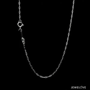 Jewelove™ Chains 1.25mm Thin Rectangular Links Platinum Chain JL PT CH 1115-A