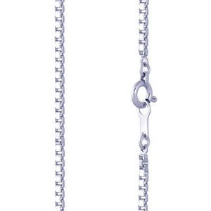 Jewelove™ Chains 1.2mm Unisex Plain Platinum Box Chain SJ PTO 702-A