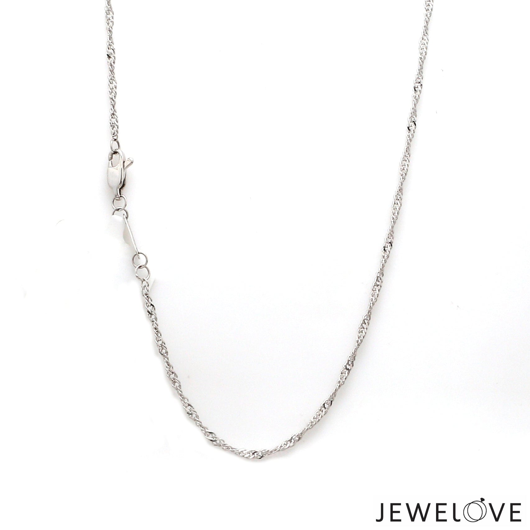 Jewelove™ Chains 1.5mm Japanese Platinum Singapore Chain for Women JL PT CH 1221-B