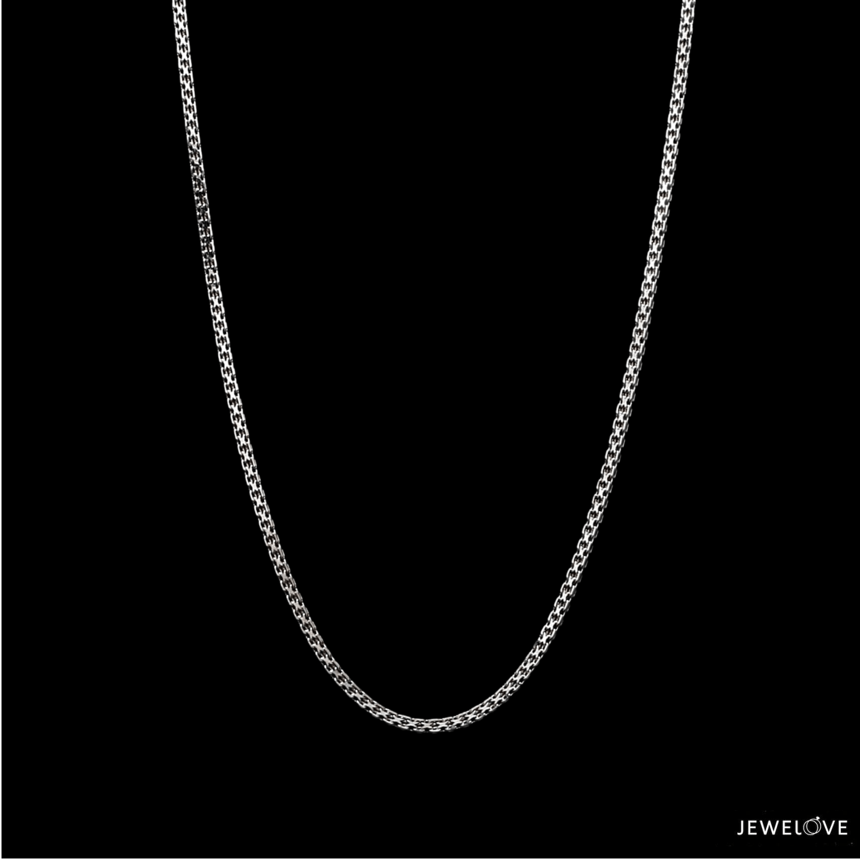 Jewelove™ Chains 1.5mm Platinum Unisex Chain JL PT CH 1209-A