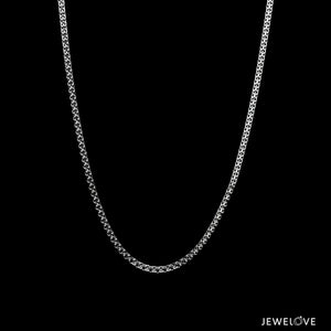 Jewelove™ Chains 1.5mm Platinum Unisex Chain JL PT CH 1223-A