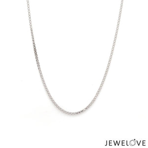 Jewelove™ Chains 1.5mm Platinum Unisex Chain JL PT CH 1223-A