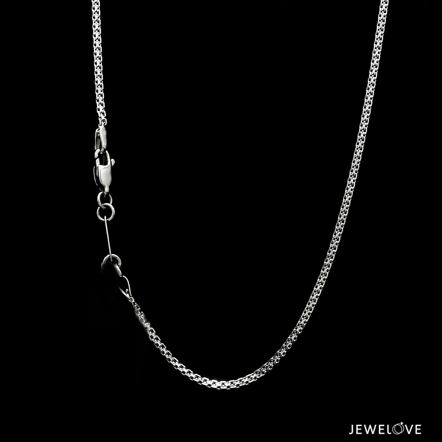 Jewelove™ Chains 1.5mm Platinum Unisex Chain JL PT CH 1223-A