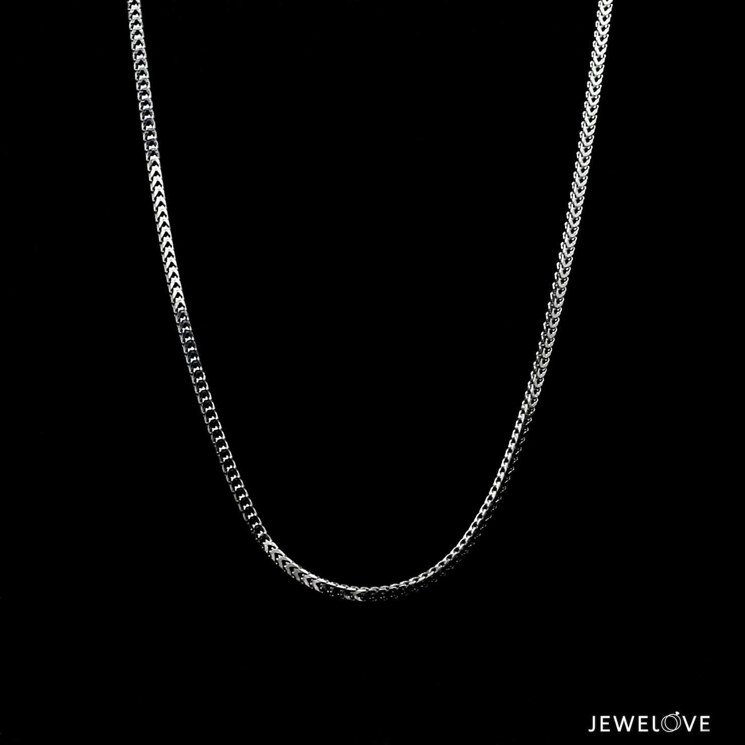 Jewelove™ Chains 1.5mm Platinum Unisex Chain JL PT CH 1299