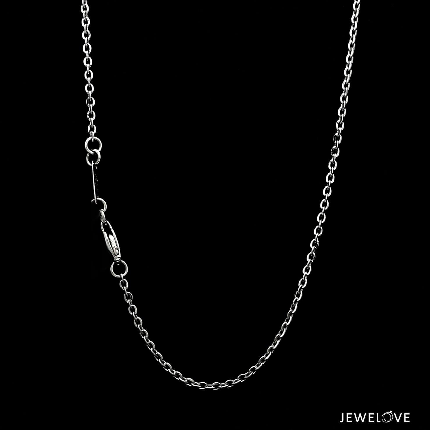 Jewelove™ Chains 1.75mm Platinum Cable Chain for Women JL PT CH 1215-B