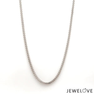 Jewelove™ Chains 1.75mm Platinum Chain for Men JL PT CH 1209-A