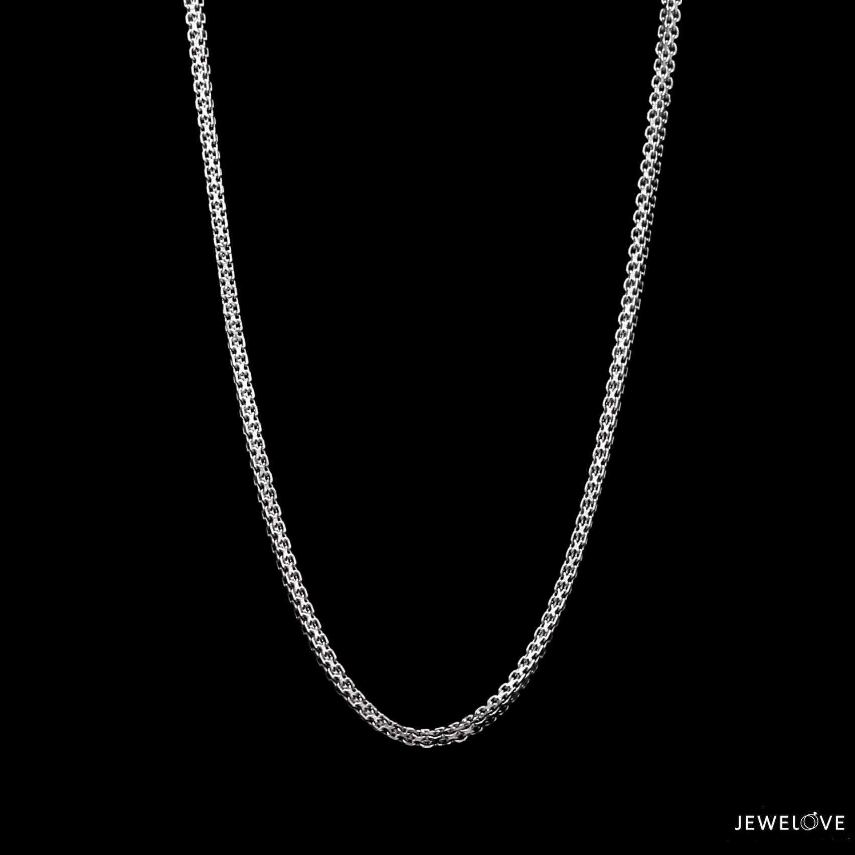 Jewelove™ Chains 1.75mm Platinum Unisex Chain JL PT CH 1209-B