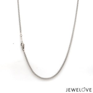 Jewelove™ Chains 1.75mm PopCorn Platinum Chain JL PT CH 1004-A