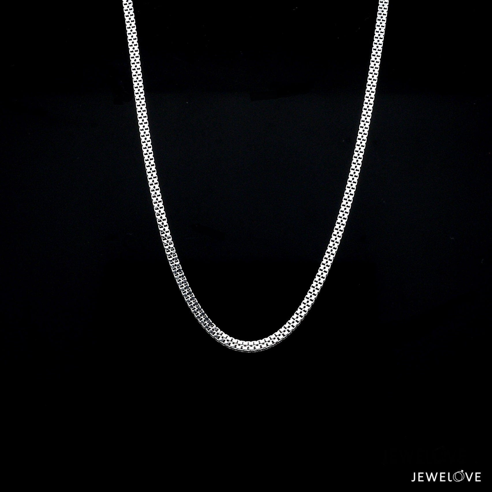 Jewelove™ Chains 1.7mm  Double Box Platinum Chain JL PT CH 961