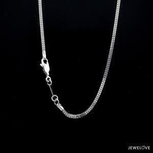 Jewelove™ Chains 1.7mm  Double Box Platinum Chain JL PT CH 961