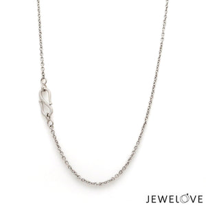 Jewelove™ Chains 1.8mm Platinum Cable Chain for Women JL PT CH 1315