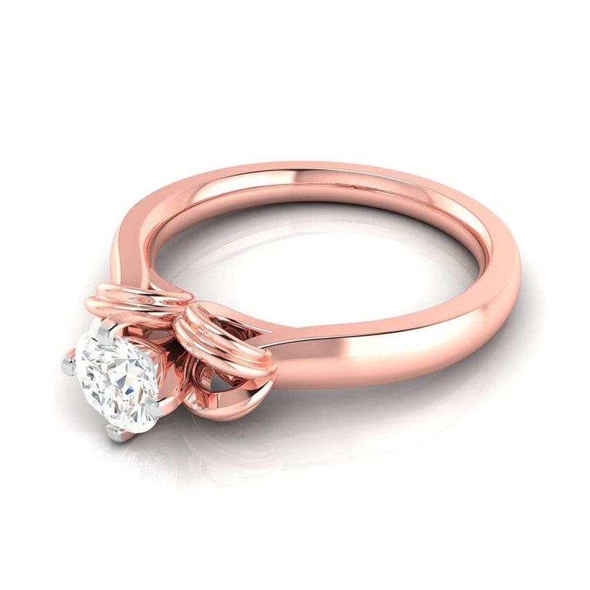 Jewelove™ Rings Women's Band only / VS J 1-Carat 18K Rose Gold Solitaire Ring JL AU G 114R-C