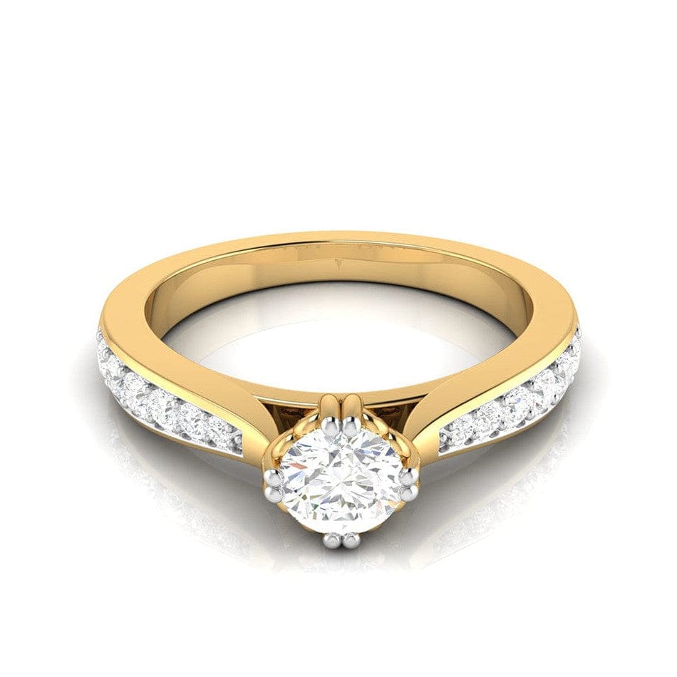 Jewelove™ Rings Women's Band only / VS J 1-Carat 18K Yellow Gold Solitaire Ring JL AU G 107Y-C