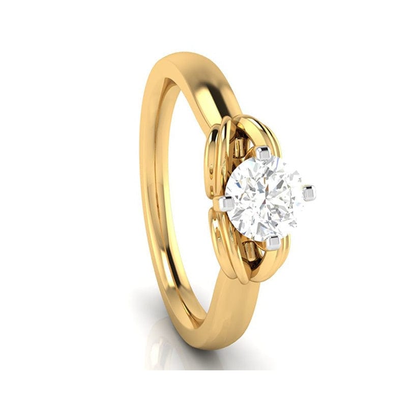 Jewelove™ Rings Women's Band only / VS J 1-Carat 18K Yellow Gold Solitaire Ring JL AU G 114Y-C