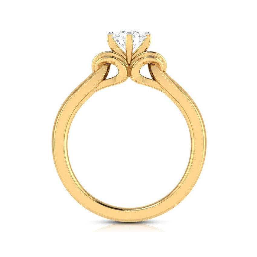 Jewelove™ Rings Women's Band only / VS J 1-Carat 18K Yellow Gold Solitaire Ring JL AU G 114Y-C