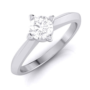 Jewelove™ Rings J VS / Women's Band only 1-Carat Platinum Solitaire Engagement Ring JL PT G 121-D