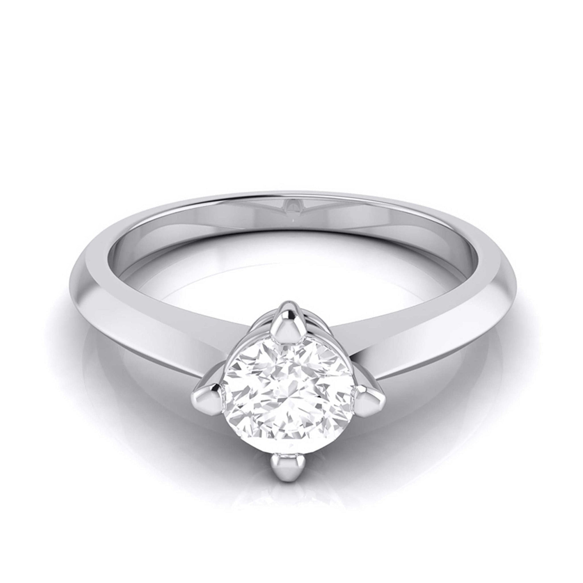 Jewelove™ Rings J VS / Women's Band only 1-Carat Platinum Solitaire Engagement Ring JL PT G 121-D