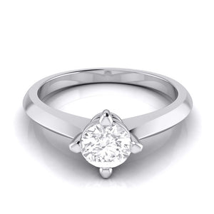 Jewelove™ Rings J VS / Women's Band only 1-Carat Platinum Solitaire Engagement Ring JL PT G 121-D