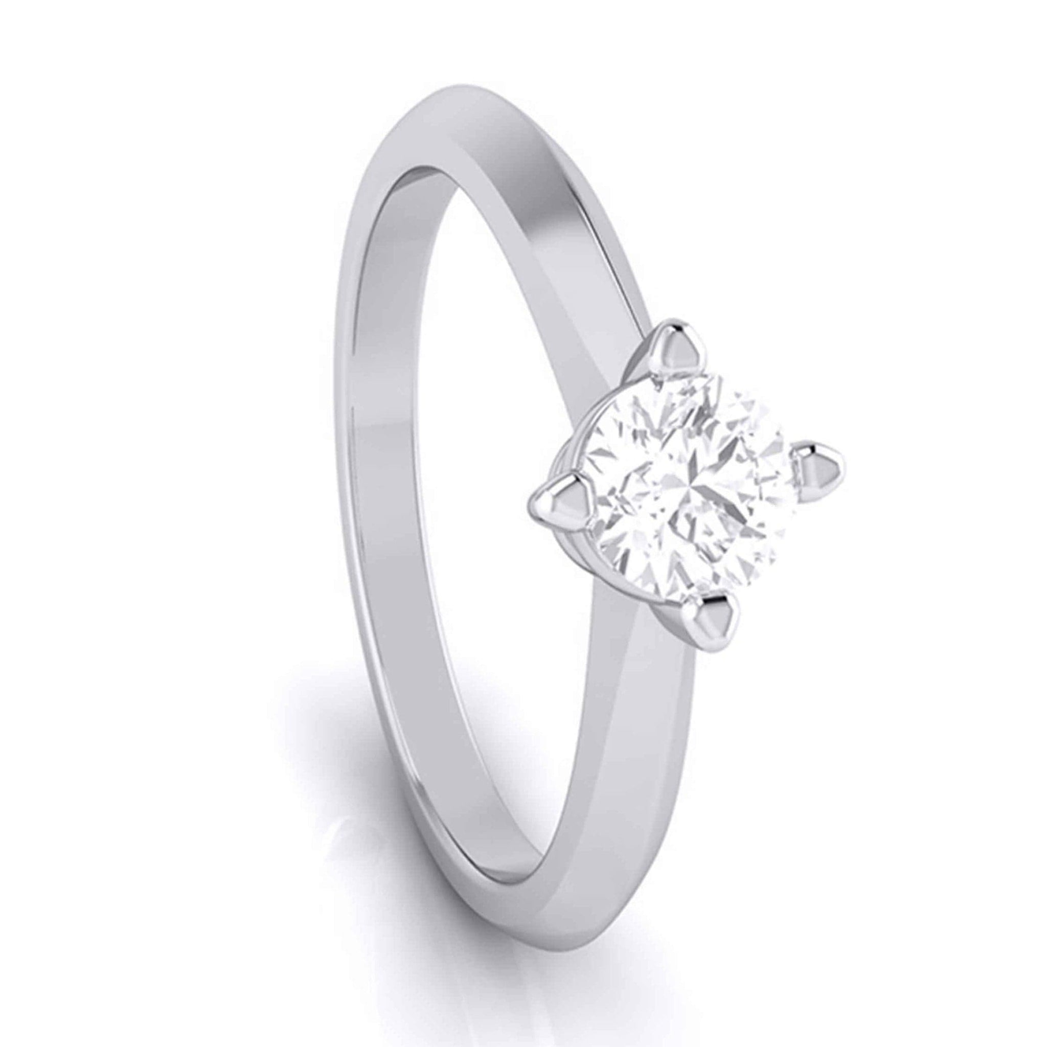 Jewelove™ Rings J VS / Women's Band only 1-Carat Platinum Solitaire Engagement Ring JL PT G 121-D