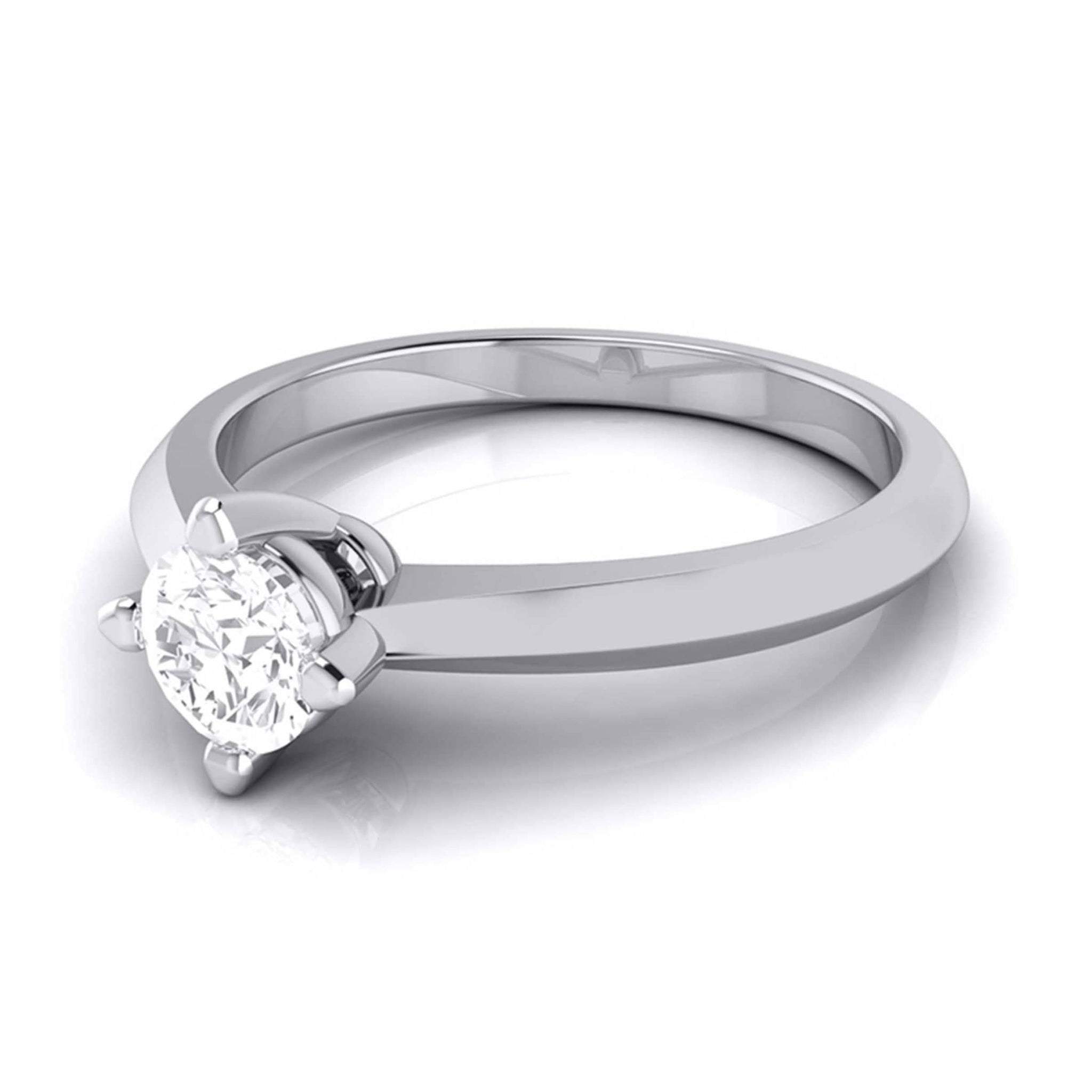 Jewelove™ Rings J VS / Women's Band only 1-Carat Platinum Solitaire Engagement Ring JL PT G 121-D