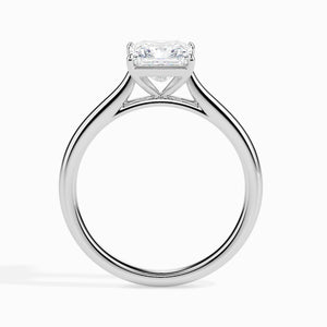 Jewelove™ Rings Women's Band only / VS J 1 Carat Princess cut Diamond Solitaire Platinum Ring JL PT 19002-C