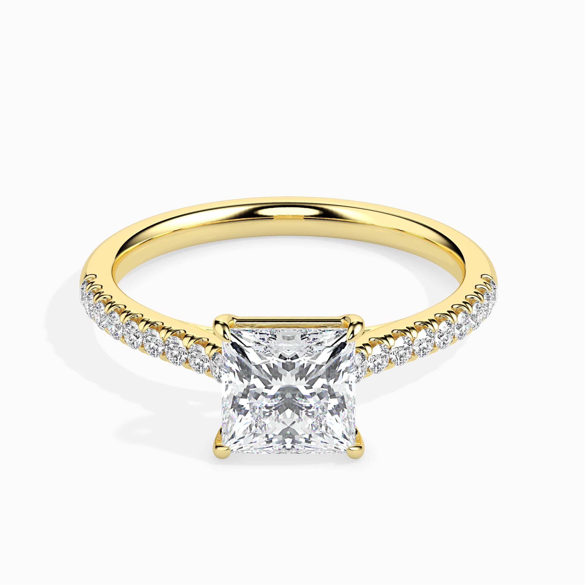 Diamond Cluster Forever One Moissanite Engagement Ring - Rome – Moissanite  Rings